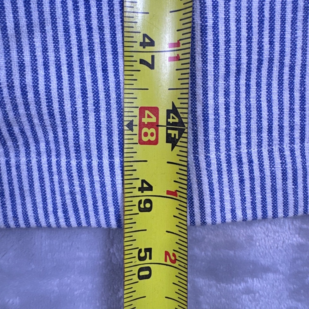Talbots Blue White Striped Linen Cotton Maxi Dress Sleeveless Petite 10P ID4976 - Picture 4 of 8